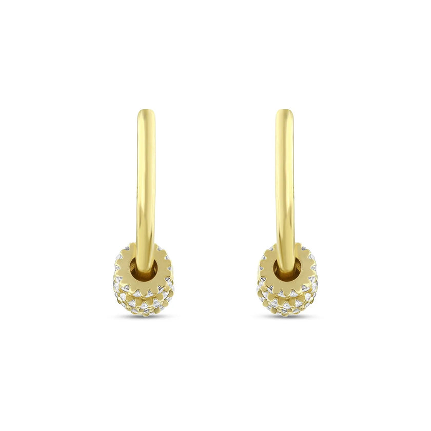 Sallantılı Charm 925 Ayar Gümüş Küpe