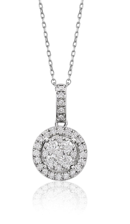 Shiny Spectra Diamond 0.30 Karat F-G VS Koronet Fantazi Pırlanta Kolye OROK004