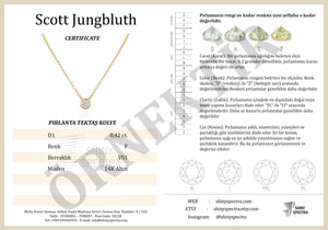 Art Deco Tarzı 0.30 Karat Safir 0.12 Karat F-G VS Pırlanta Fantazi Trend Yüzük OROY005