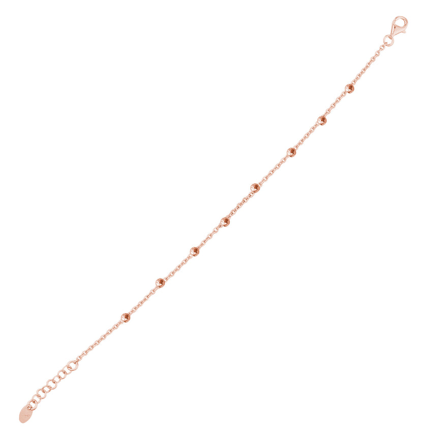 Toplu İnce Gümüş Tek Zincir Bileklik SS3TBLK