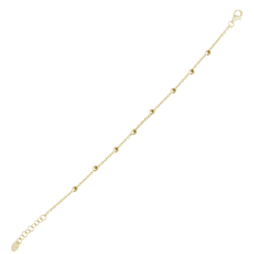 Toplu İnce Gümüş Tek Zincir Bileklik SS3TBLK