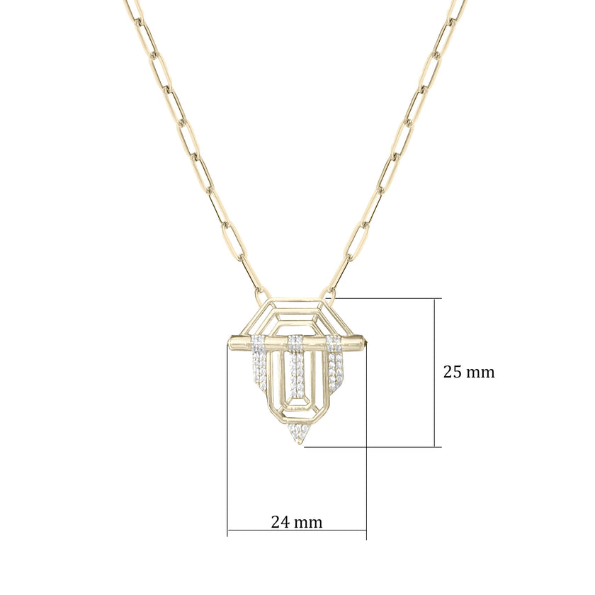 İtalyan Model Ataç Kolye 925 Ayar Gümüş SSATAÇK