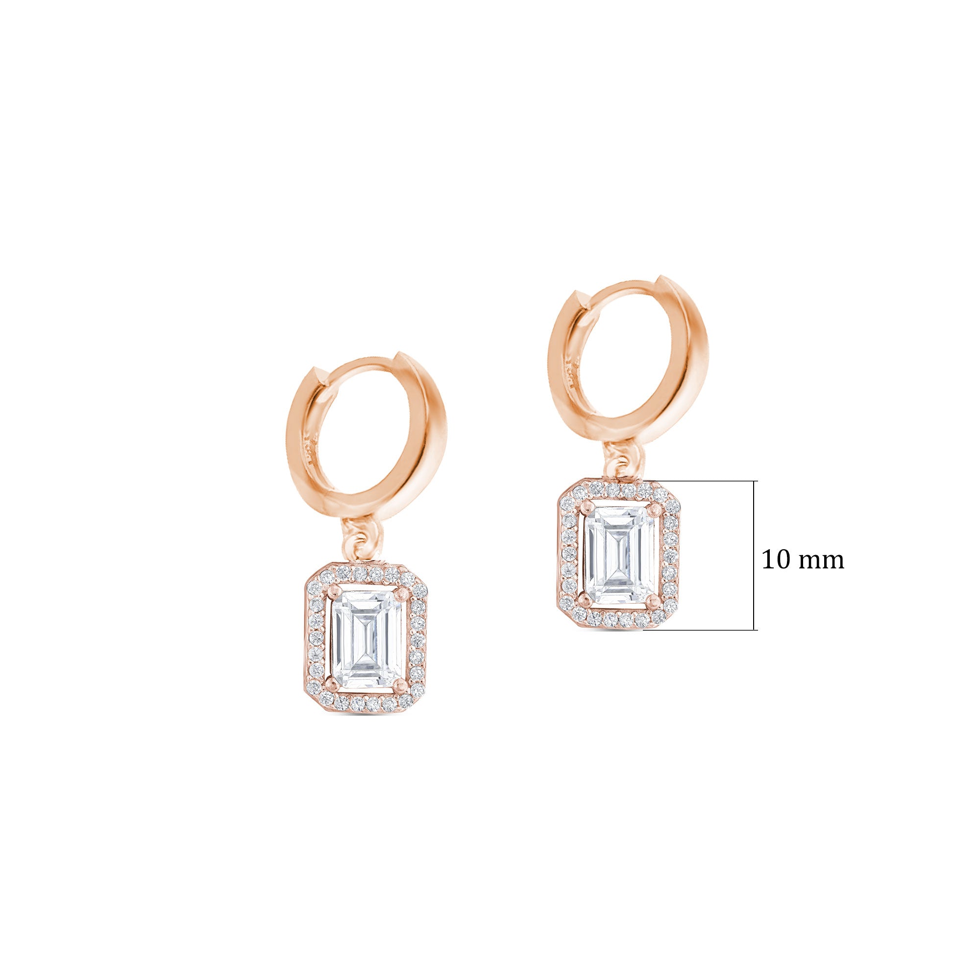 Baget Gümüş Huggie Küpe SSBAGET04