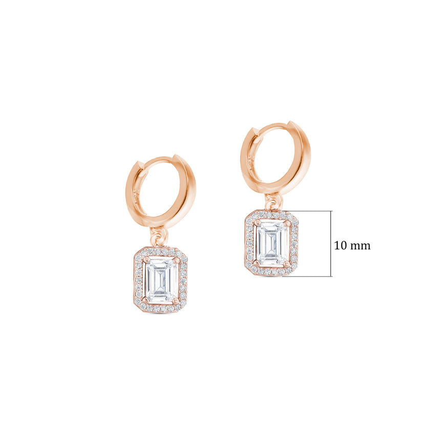 Baget Gümüş Huggie Küpe SSBAGET04