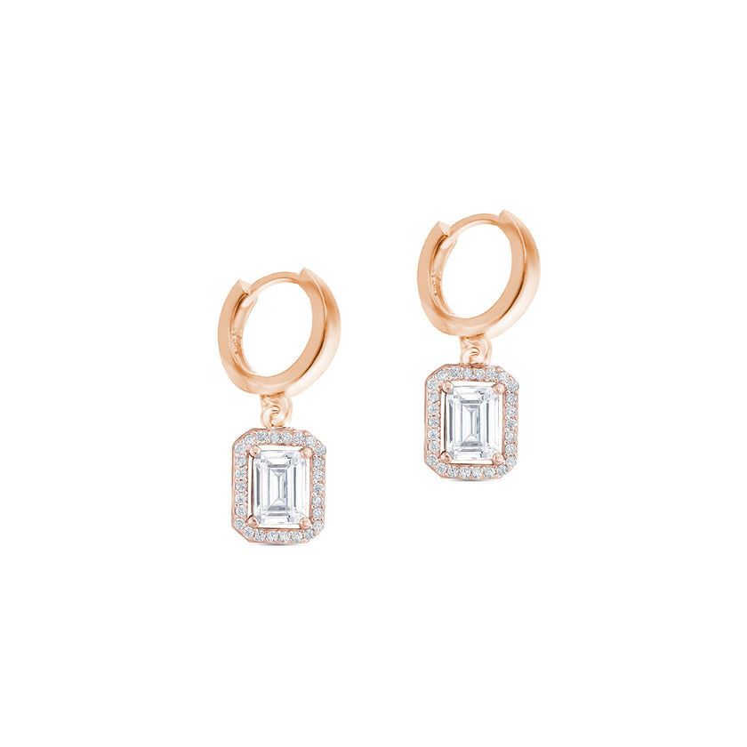 Baget Gümüş Huggie Küpe SSBAGET04