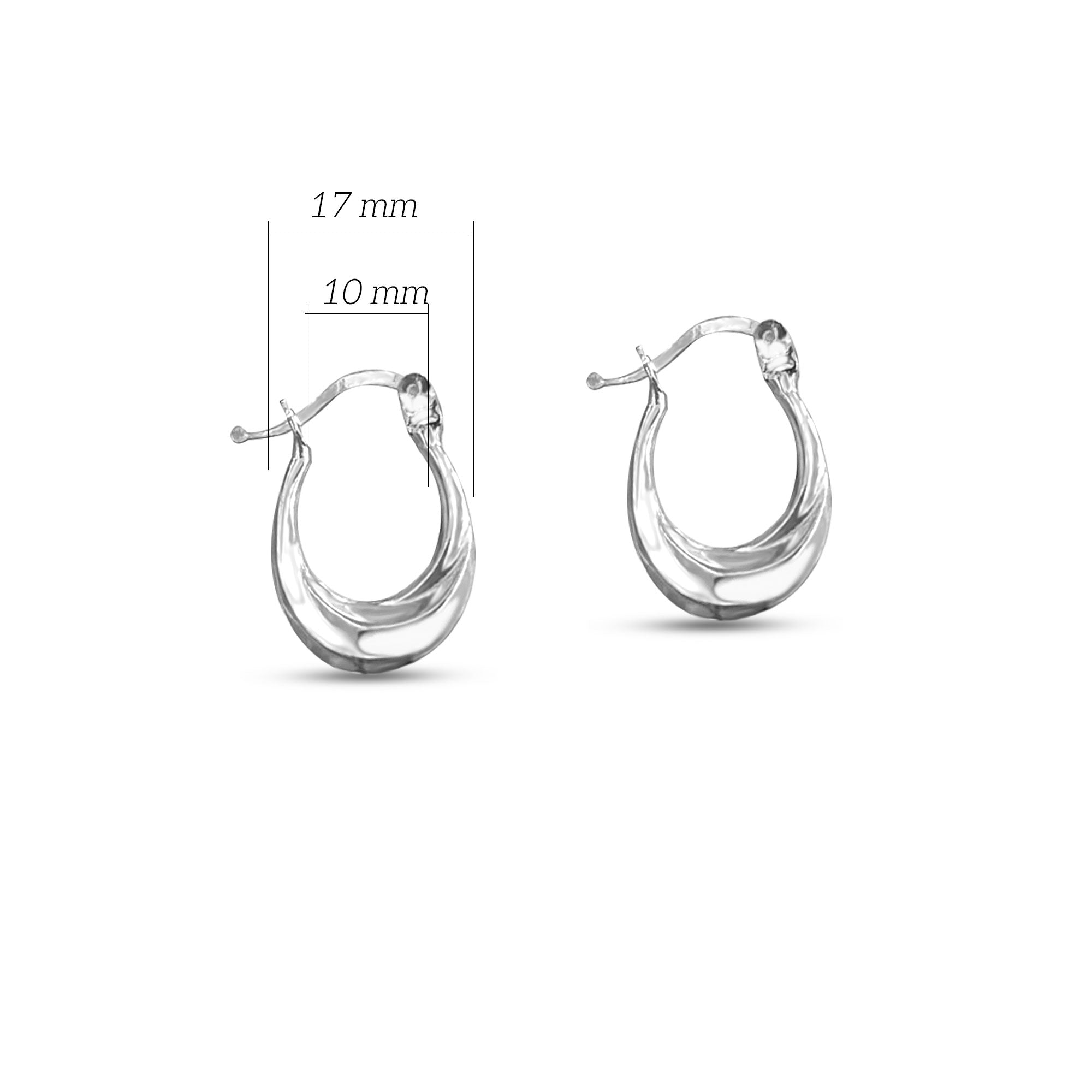 925 Ayar Gümüş Burgu Sade Küpe SSBURGU2K