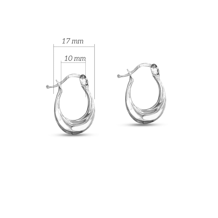 925 Ayar Gümüş Burgu Sade Küpe SSBURGU2K