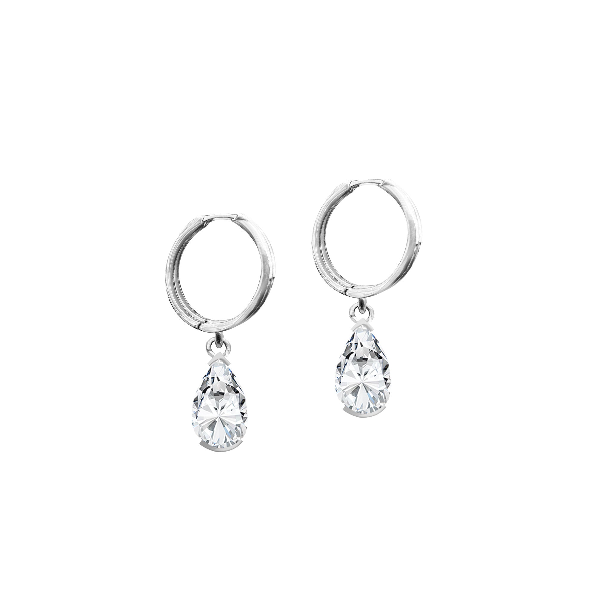 Damla Sallantılı Gümüş Küpe SSDAMLA08