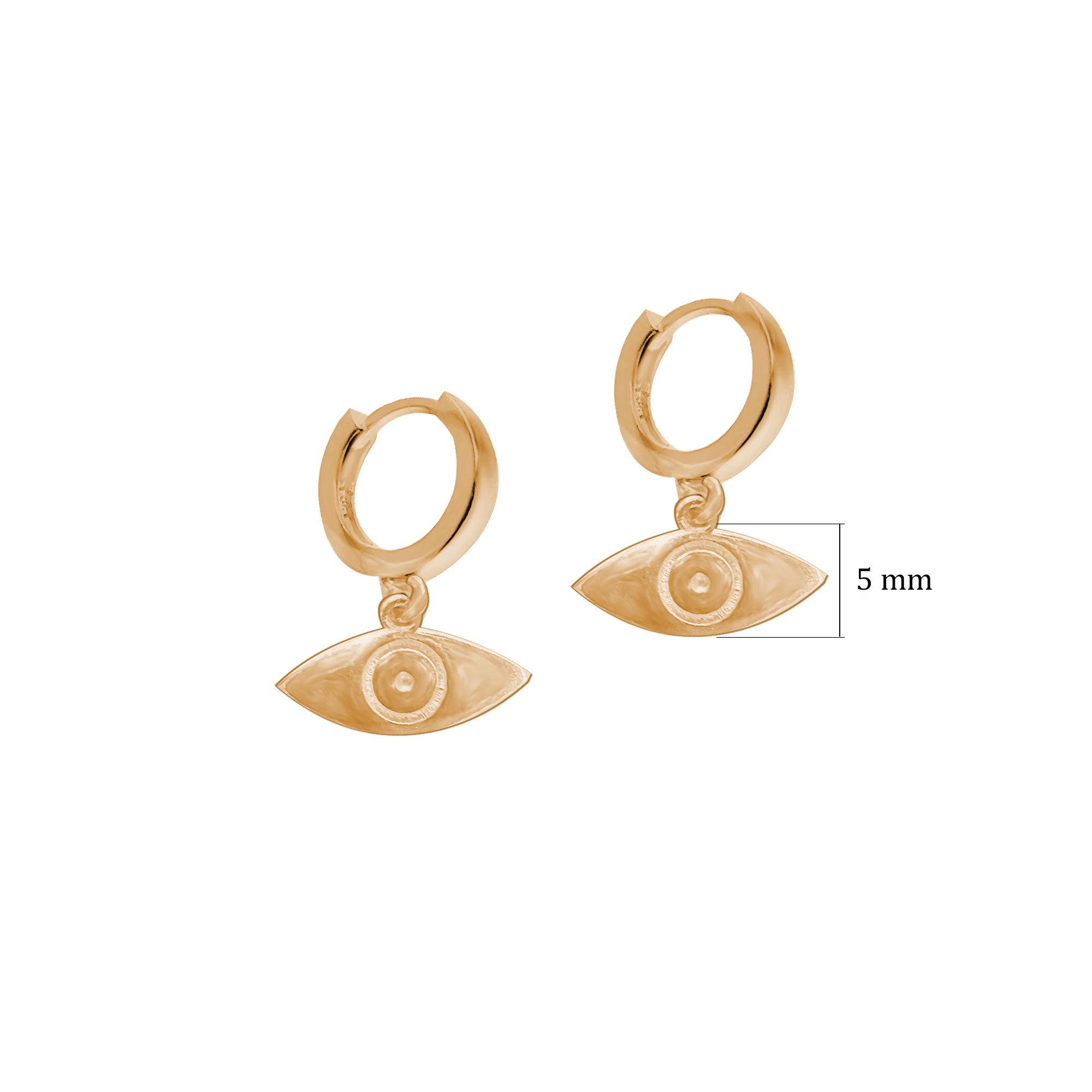 Gümüş Göz Sallantılı Sade Küpe SSGÖZK01