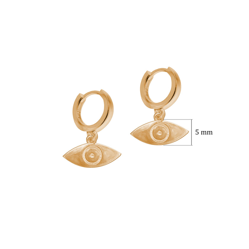 Gümüş Göz Sallantılı Sade Küpe SSGÖZK01