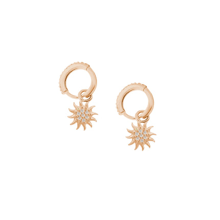 Güneş Gümüş Sallantılı Küpe 925 Ayar Gümüş SSGÜNEŞK