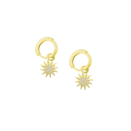 Güneş Gümüş Sallantılı Küpe 925 Ayar Gümüş SSGÜNEŞK