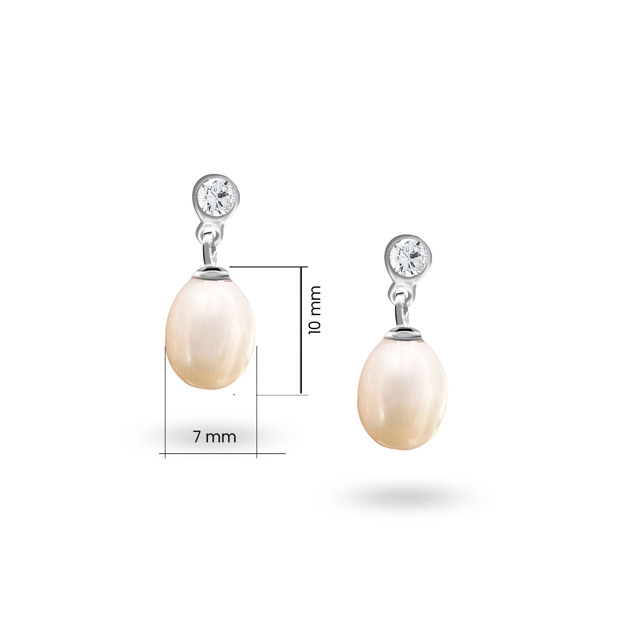 Doğal İnci Gümüş Küpe SSİNCİK