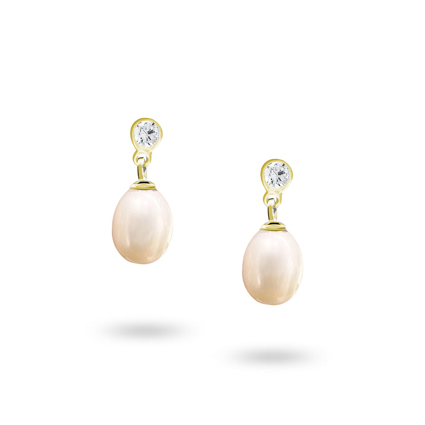 Doğal İnci Gümüş Küpe SSİNCİK