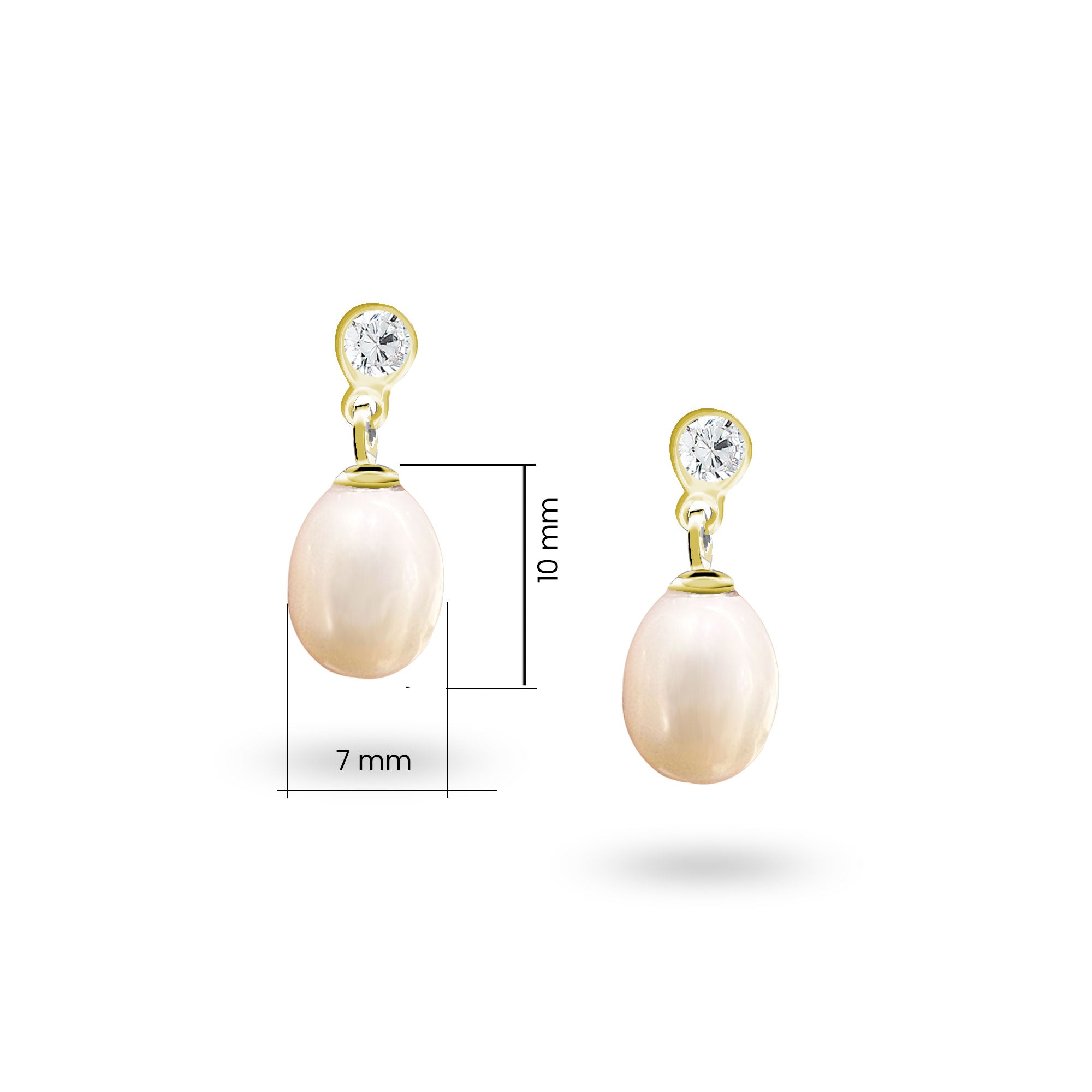 Doğal İnci Gümüş Küpe SSİNCİK