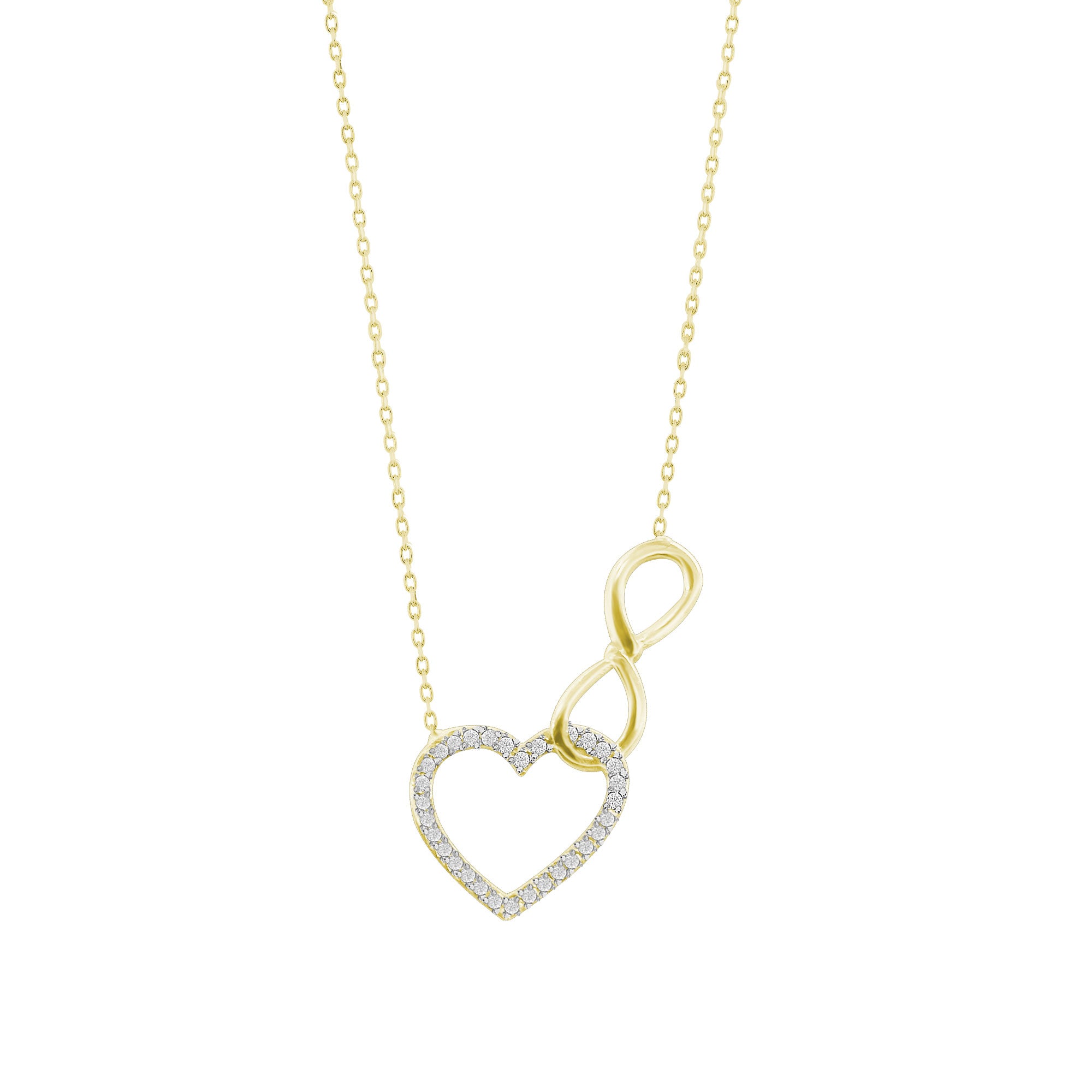 Kalp Sonsuzluk Gümüş Kolye Sevgiliye Özel SSKALPSNSZLK01