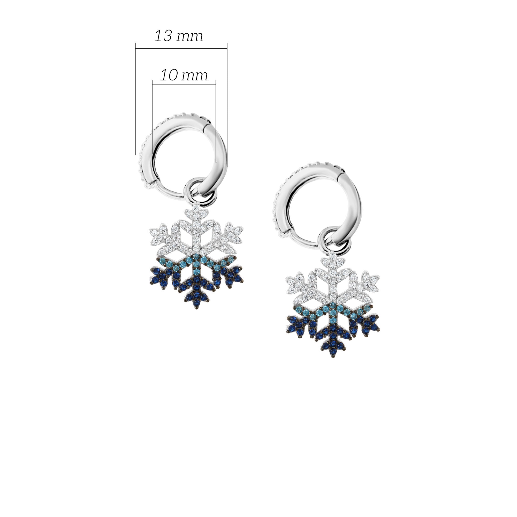 Sallantılı Kartanesi Gümüş Küpe 925 Ayar Gümüş SSKARTANESI