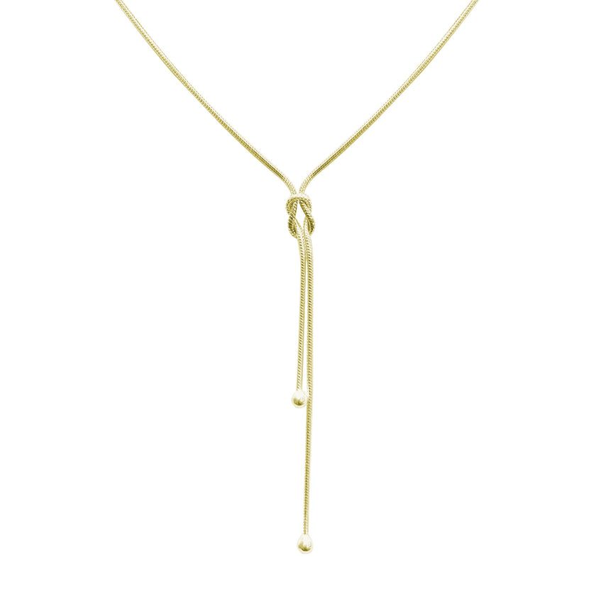 Aşk Düğümü Yılan Zincir 925 ayar Gümüş Kolye SSLOVEN1