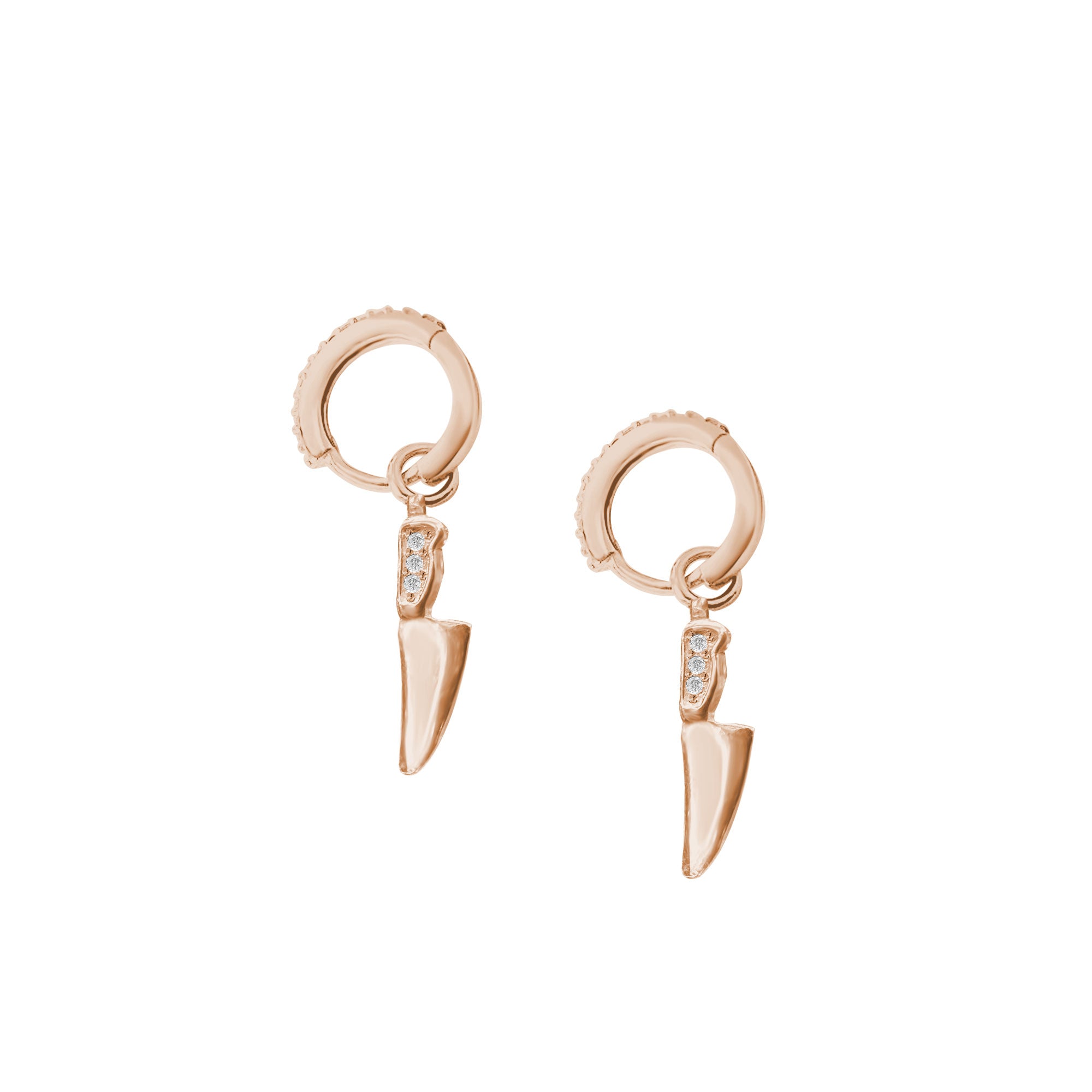 Master Şef Gümüş Yemek Ustası Sallantılı Küpe SSMASTERC