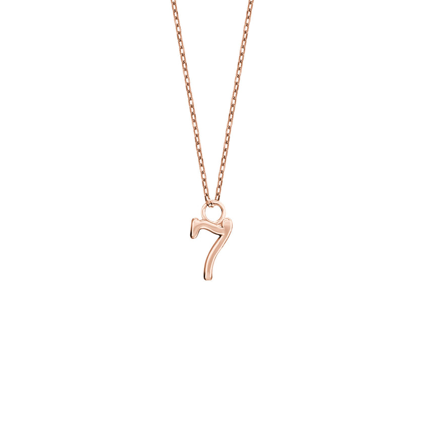 Shiny Spectra 925 Ayar Gümüş 7 Sayısı Kolye - Terazi Burcu İçin Şanslı Rakam, Maneviyat ve Denge Sembolü