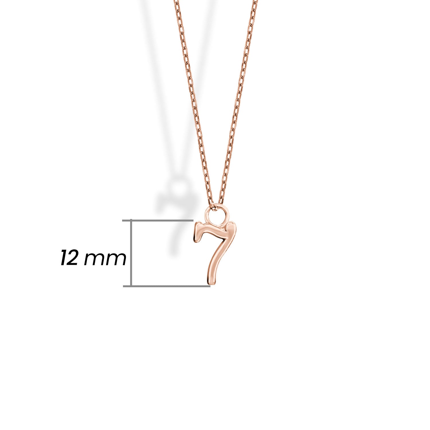 Shiny Spectra 925 Ayar Gümüş 7 Sayısı Kolye - Terazi Burcu İçin Şanslı Rakam, Maneviyat ve Denge Sembolü