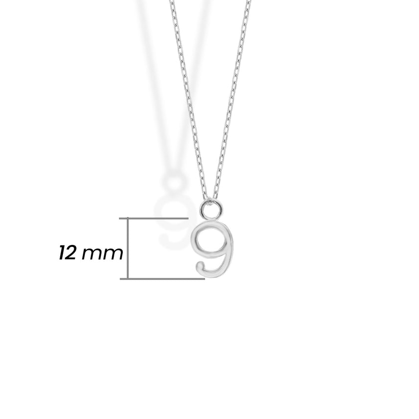 Shiny Spectra 925 Ayar Gümüş 9 Sayısı Kolye Balık Burcu İçin Ruhsal Yükseliş ve Şans Sembolü