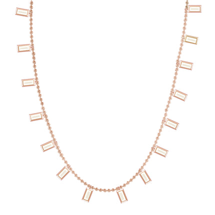 Zirkon Taşlı Dikdörtgen Sallantılı Uç 925 Ayar Gümüş Kolye SSRNKLKLY01