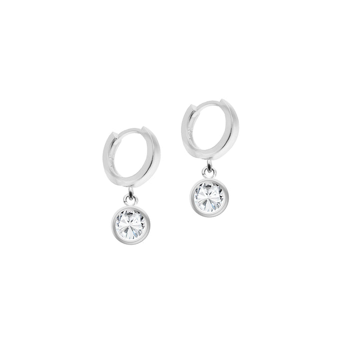 Tektaş Huggie 925 ayar Gümüş Küpe SSROUND1