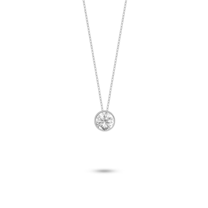 Gümüş Tektaş Kolye 925 Ayar Gümüş Kolye