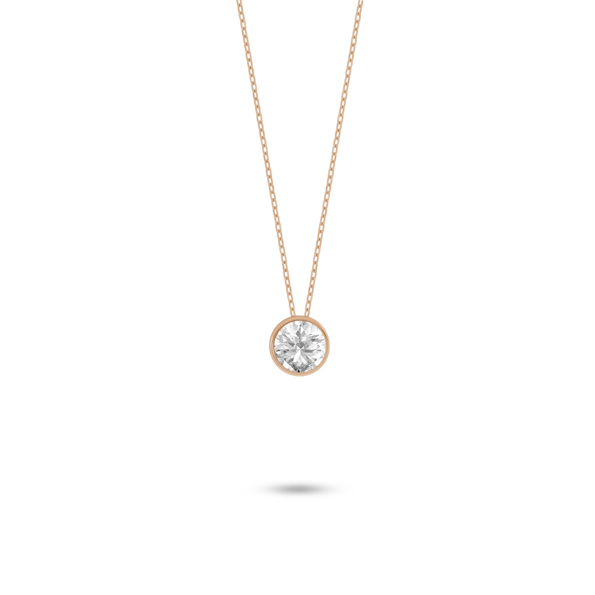 Gümüş Tektaş Kolye 925 Ayar Gümüş Kolye