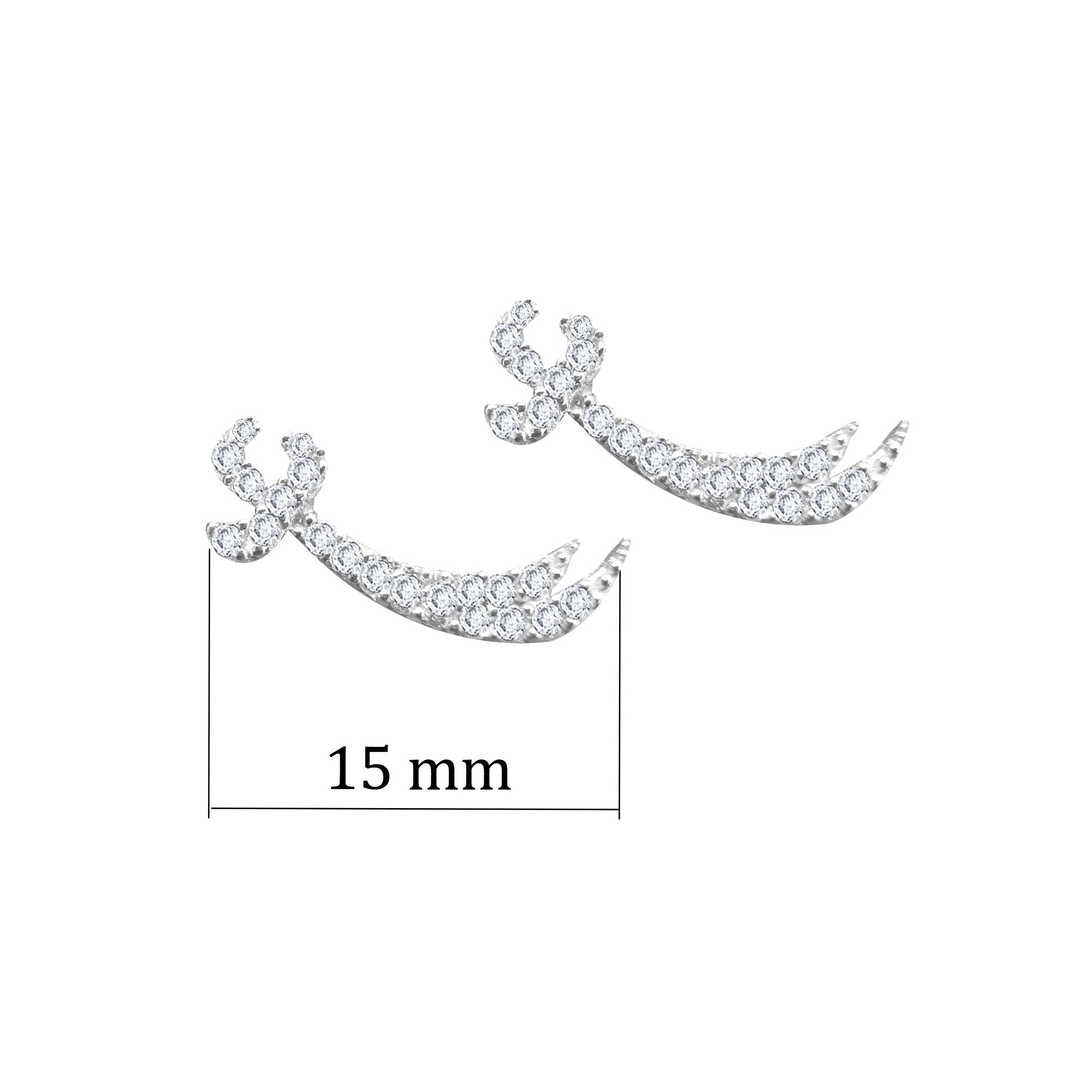 Zirkon Taşlı Zülfikar 925 Ayar Gümüş Küpe SSZLFKRK