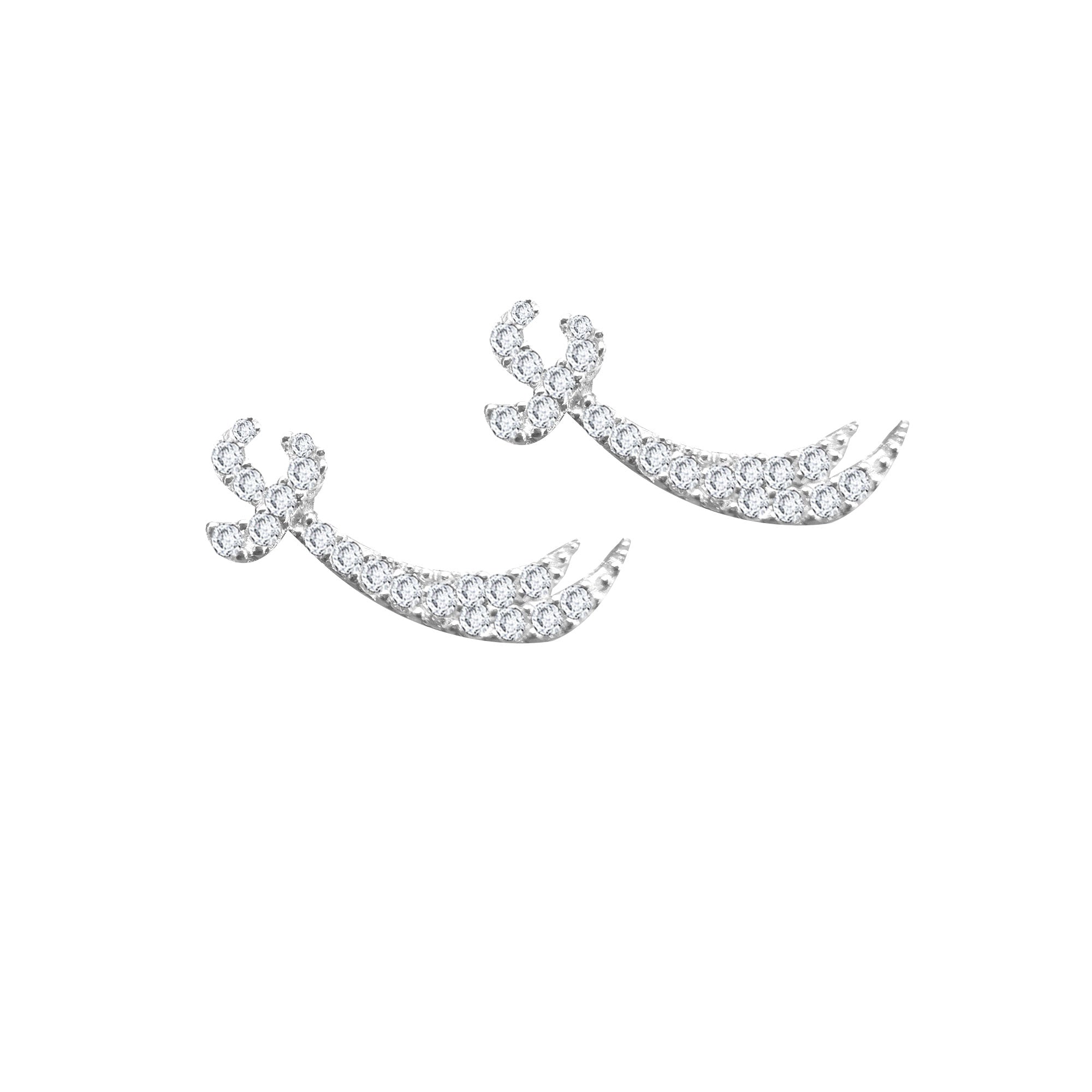 Zirkon Taşlı Zülfikar 925 Ayar Gümüş Küpe SSZLFKRK