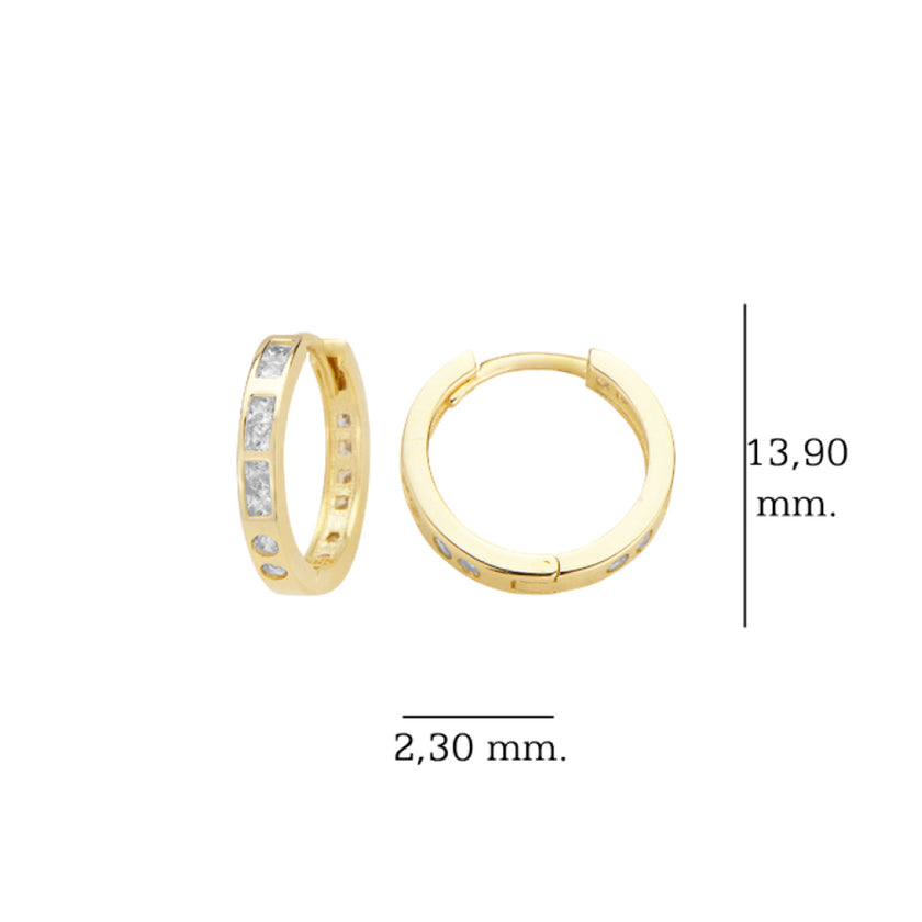 14 Ayar Altın Minimalist Huggie Küpe Zarif ve Modern Tasarım T141