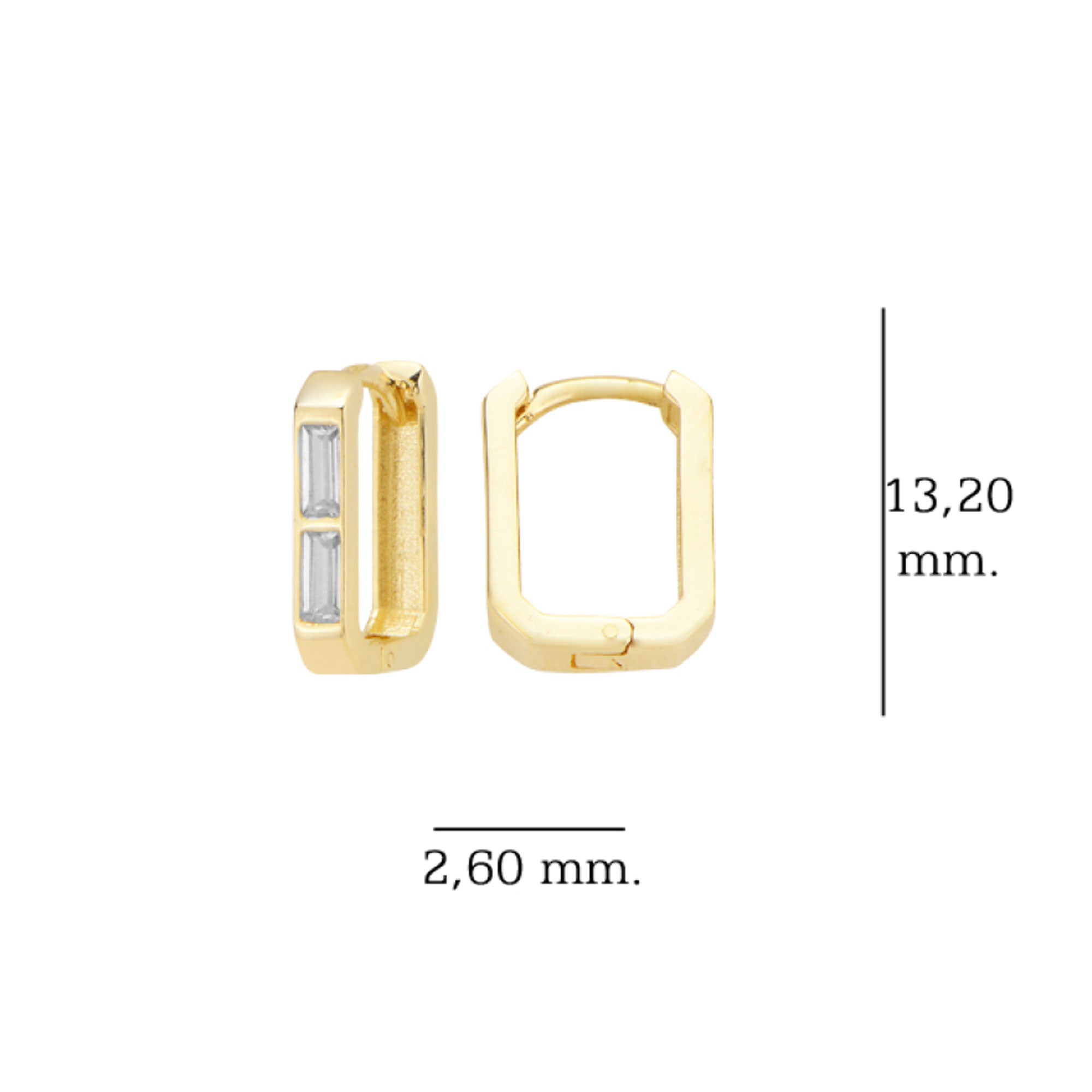 14 Ayar Altın Minimalist Huggie Küpe Zarif ve Modern Tasarım T142