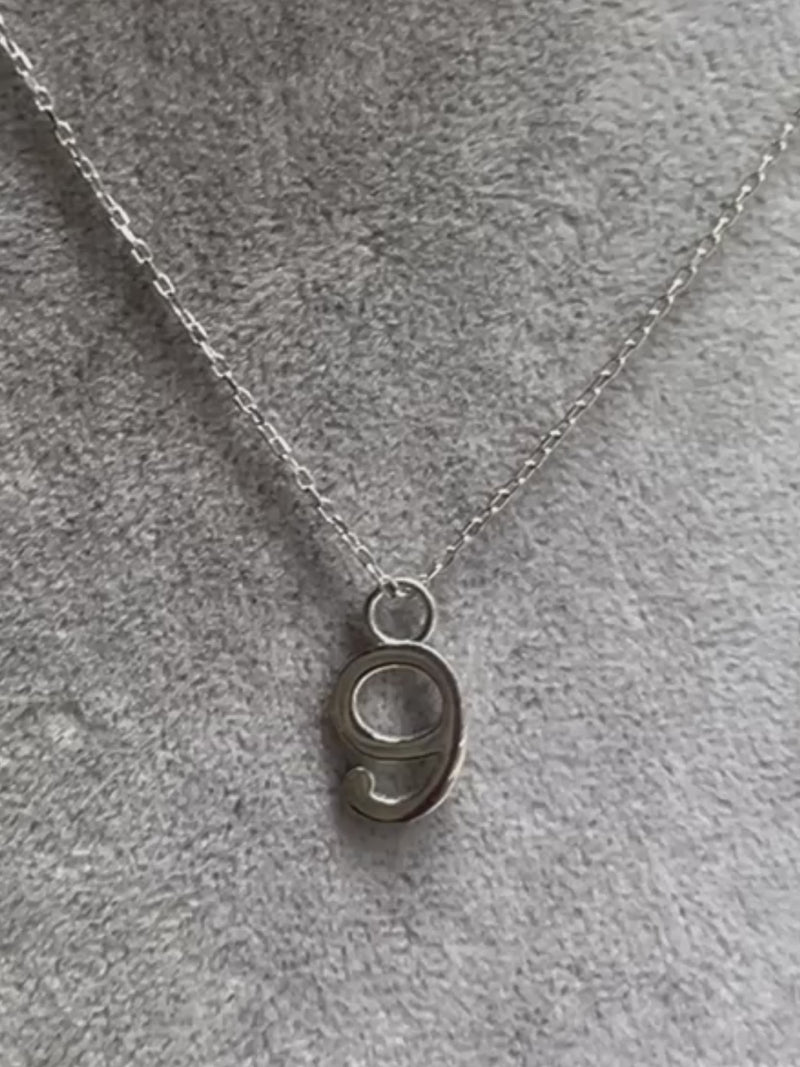 Shiny Spectra 925 Ayar Gümüş 9 Sayısı Kolye Balık Burcu İçin Ruhsal Yükseliş ve Şans Sembolü