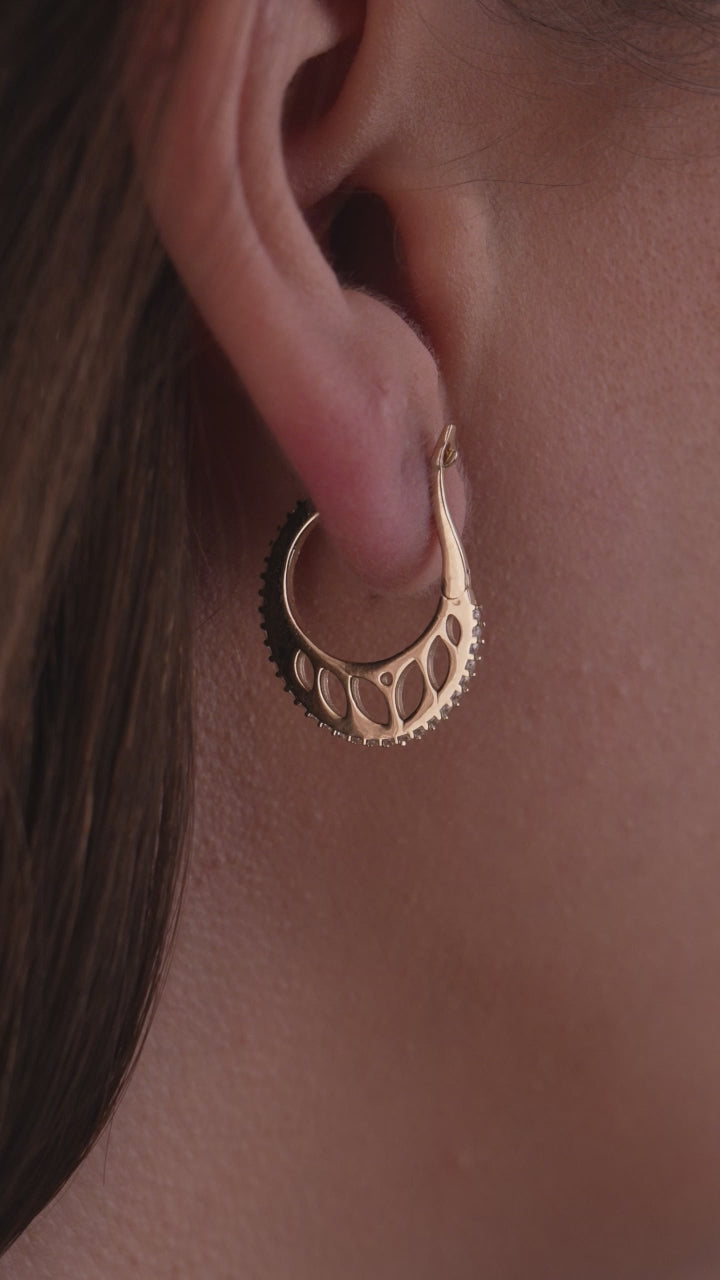 14 Ayar Altın Arp Küpe A14-024